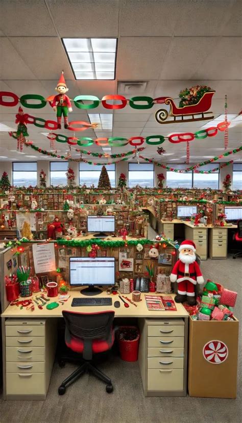 Creative Office Christmas Decorations to Spark .